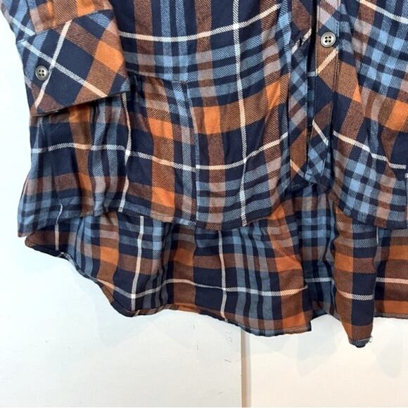 Matilda Jane Moments with You General Store Plaid Tunic Top Small Button Front - Picture 10 of 11